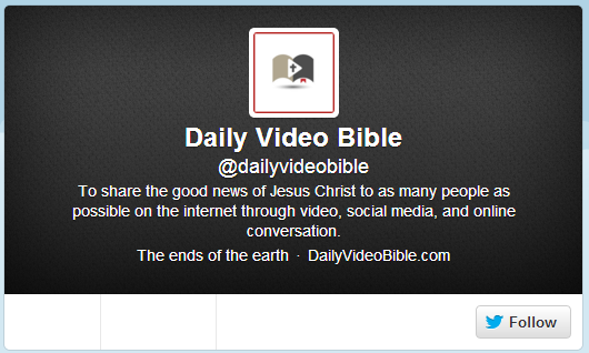 Daily Video Bible on Twitter