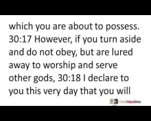 April 1 Deuteronomy 29 and 30 from the Old Testament