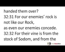 April 2 Deuteronomy 31 and 32 from the Old Testament