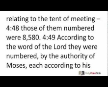 March 4 – Numbers 3 and 4 from the Old Testament