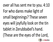 December 24 – Zechariah 3 and 4 from the Old Testament