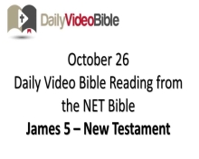 October 26 – James 5 from the New Testament